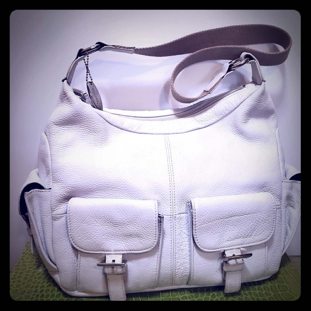 Tignanello  women 👜 handbags, white, leather